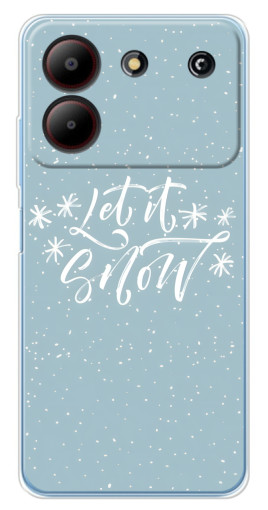 Чехол с принтом "Let it Snow" для ZTE Blade A54
