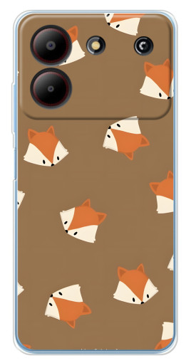 Чехол с печатью "Лисёнки" для ZTE Blade A54