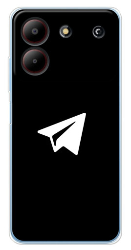 Чехол с печатью "Лого Телеграм" для ZTE Blade A54