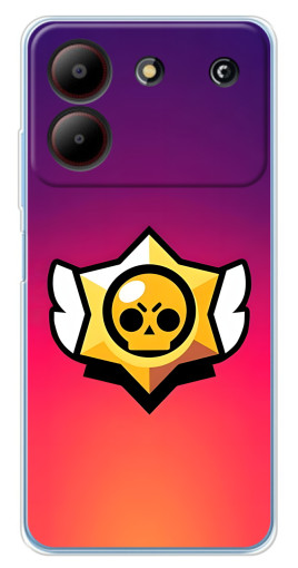 Чехол с принтом "Логотип Brawl Stars" для ZTE Blade A54