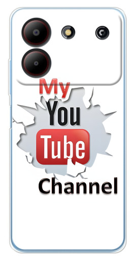 Чехол с принтом "My YouTube" для ZTE Blade A54