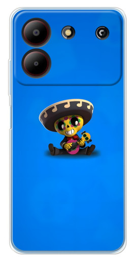 Чехол с печатью "Poco с гитарой" для ZTE Blade A54