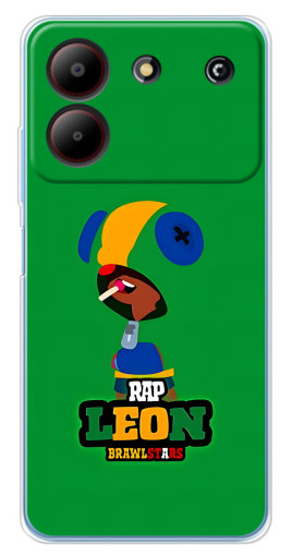 Силиконовый чехол с изображением "RAP Leon" для ZTE Blade A54