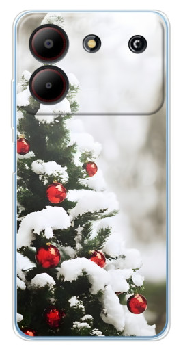 Чехол с печатью "Рождественская елка" для ZTE Blade A54