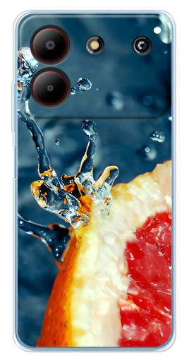 Чехол с картинкой "Сочный грейпфрут" для ZTE Blade A54