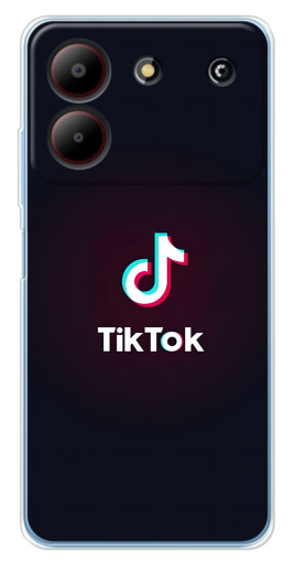 Чехол с картинкой "TikTok темный" для ZTE Blade A54