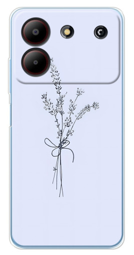 Чехол с печатью "Веточки лаванды" для ZTE Blade A54