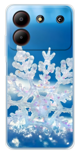 Чехол с печатью "Яркая снежинка" для ZTE Blade A54