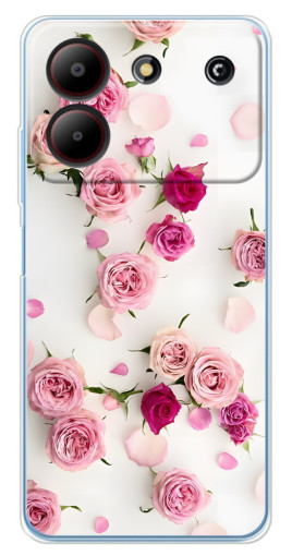 Чехол с печатью "Яркие розы" для ZTE Blade A54