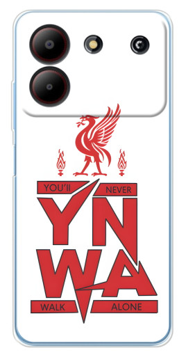 Силиконовый чехол с изображением "YNWA" для ZTE Blade A54