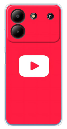 Чехол с картинкой "YouTube Кнопка" для ZTE Blade A54