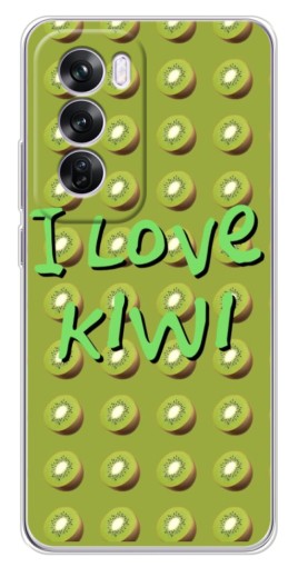 Чехол с картинкой "Love Kiwi" для OPPO Reno 12 Pro