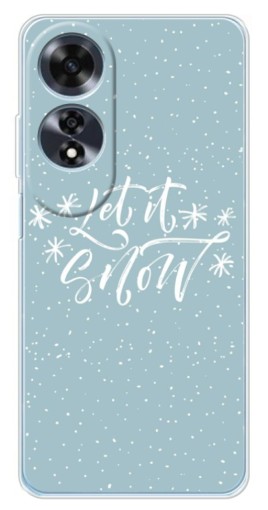 Чехол с принтом "Let it Snow" для OPPO A60