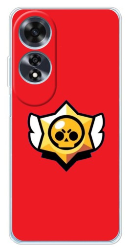 Чехол с картинкой "Лого на красном" для OPPO A60