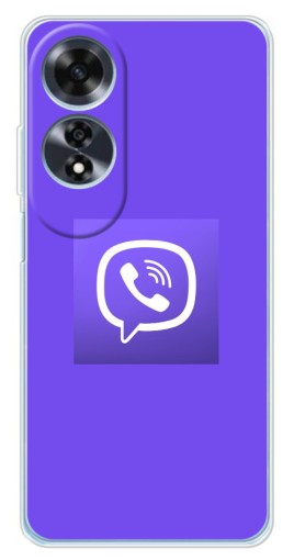 Чехол с принтом "Лого Viber" для OPPO A60