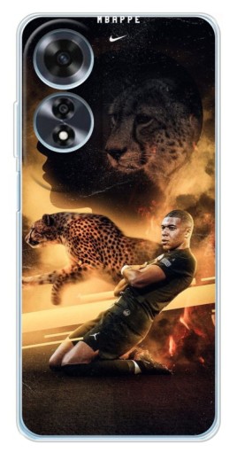 Чехол с картинкой "Мбаппе пантера" для OPPO A60