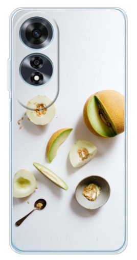 Силиконовый чехол с изображением "Обед из дынь" для OPPO A60