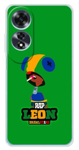 Силиконовый чехол с изображением "RAP Leon" для OPPO A60