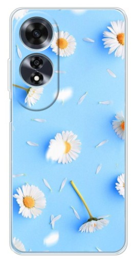 Силиконовый чехол с изображением "Ромашковый фон" для OPPO A60