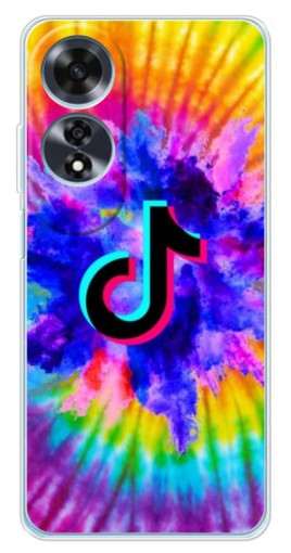 Чехол с картинкой "TikTok в красках" для OPPO A60