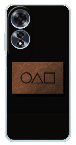 Чехол с печатью "Визитка игра в кальмара" для OPPO A60