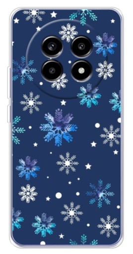 Чехол с печатью "Фон с снежинками" для Realme 13 Pro