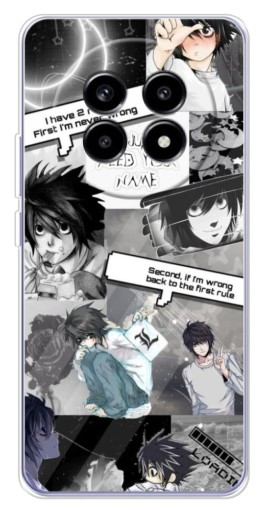 Силиконовый чехол с изображением "L - Death note" для Realme 13 Pro