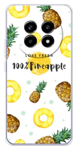 Чехол с картинкой "Любовь к ананасам" для Realme 13 Pro