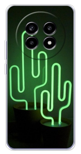 Чехол с картинкой "Неоновый кактус" для Realme 13 Pro