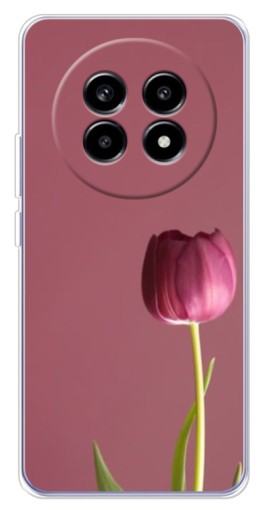 Чехол с картинкой "Розовый тюльпан" для Realme 13 Pro