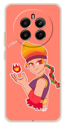 Чехол с печатью "Amber с огоньком" для Realme 13 4G
