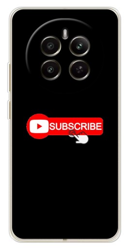 Силиконовый чехол с изображением "Подпишись" для Realme 13 4G