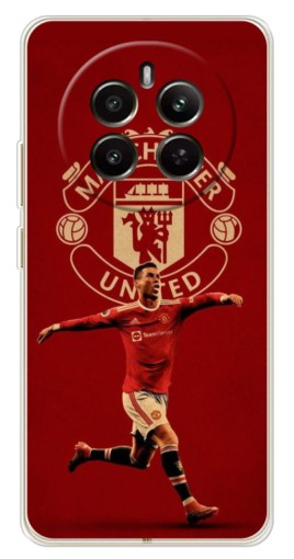 Силиконовый чехол с изображением "Ronaldo в МЮ" для Realme 13 4G