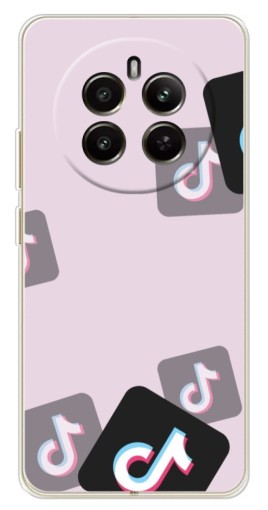 Чехол с печатью "Значки ТикоТока" для Realme 13 4G