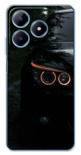 Силиконовый чехол с изображением "Черный БМВ" для Realme C63 4G