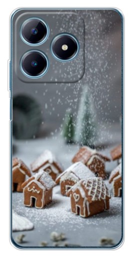 Чехол с принтом "Домики из пряников" для Realme C63 4G
