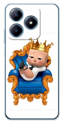 Силиконовый чехол с изображением "Ребенок Король" для Realme C63 4G
