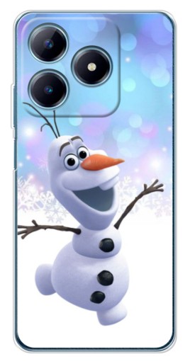 Чехол с картинкой "Снеговик Олаф" для Realme C63 4G