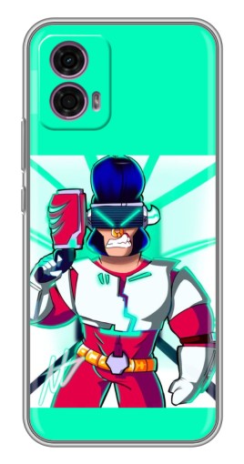 Чехол с печатью "Булл в очках" для Motorola Moto G35