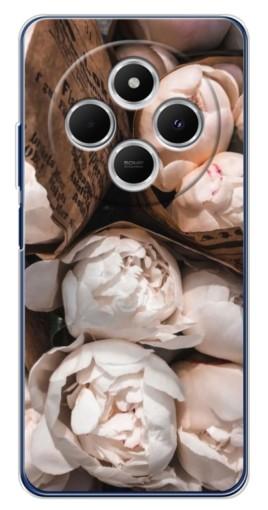 Чехол с принтом "Букет пионов" для Tecno Spark 30C