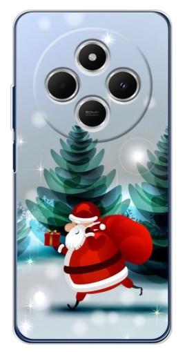 Чехол с печатью "Дед Мороз с подарком" для Tecno Spark 30C