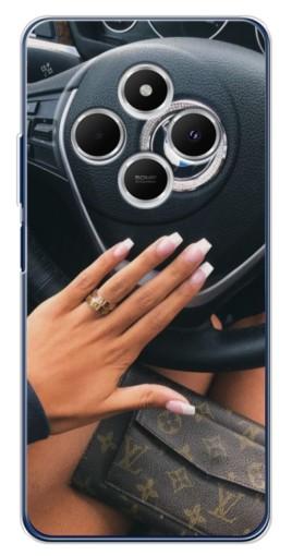 Силиконовый чехол с изображением "Девушка в БМВ" для Tecno Spark 30C