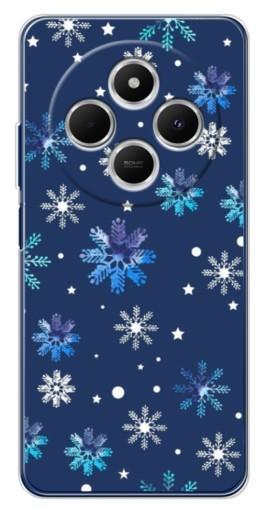 Чехол с принтом "Фон с снежинками" для Tecno Spark 30C