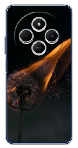 Чехол с картинкой "Горящий одуванчик" для Tecno Spark 30C