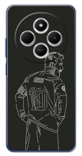 Чехол с печатью "Контур Месси" для Tecno Spark 30C