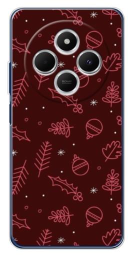 Силиконовый чехол с изображением "Листочки и шары" для Tecno Spark 30C