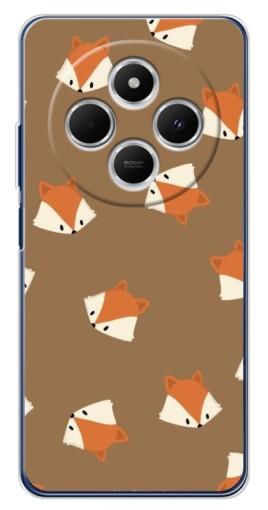 Чехол с принтом "Лисёнки" для Tecno Spark 30C