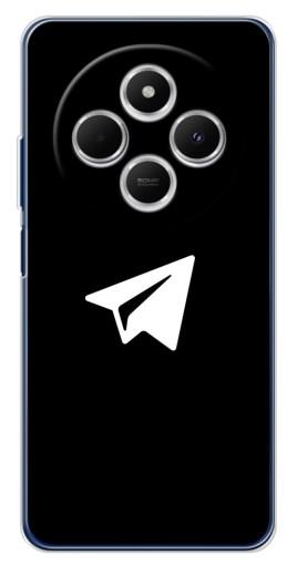 Чехол с принтом "Лого Телеграм" для Tecno Spark 30C