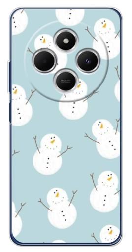 Чехол с принтом "Маленькие снеговики" для Tecno Spark 30C