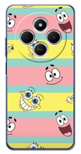 Чехол с картинкой "Мордашки" для Tecno Spark 30C
